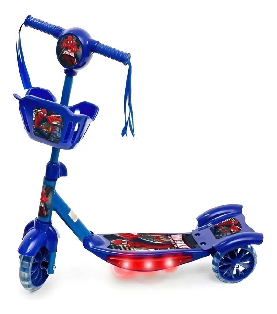Patinete Infantil Com Garrafinha E Bolsa - Azul