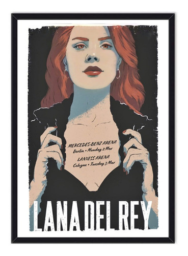 Cuadro Enmarcado - Póster Lana Del Rey 