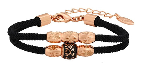 Pulsera Oro 18k Rosa Lam Calidad Premium  17/22cm Ajustable