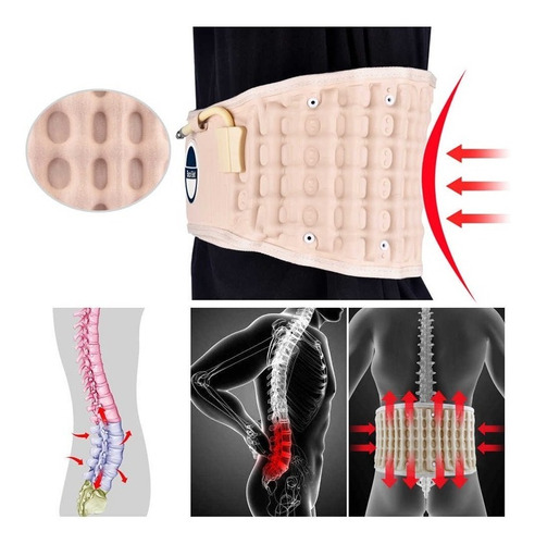 Cinturón De Tracción Apoyo Lumbar Para Dolor De Espalda