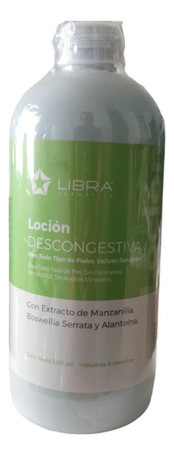 4 Locion Descongestiva 500gr. - Libra Cosmetica Fragancia Suave