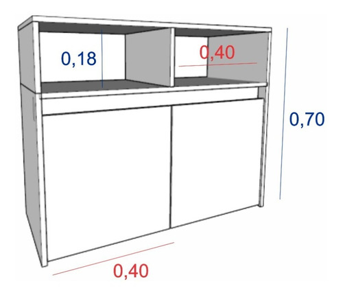 Imagen 2 de 4 de Mueble Organizador Juguete Guardado Baul Cajones C/ Rueda