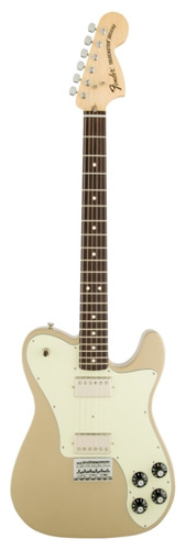 Guitarra elétrica Fender Artist Chris shiflett telecaster deluxe telecaster de  amieiro shoreline gold poliéster brilhante com diapasão de pau-rosa