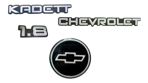 Kit Emblemas Kadett + Chevrolet + 1.8 + Emblema Capo +brinde