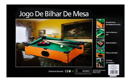 Imagem 5 de 5 de Jogo De Sinuca Bilhar De Mesa