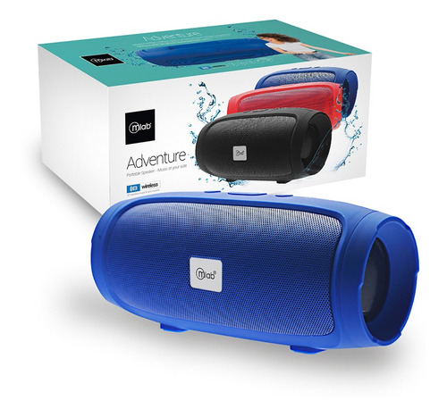 Parlante Portátil Bluetooth Adventure Ipx4 Azul Mlab