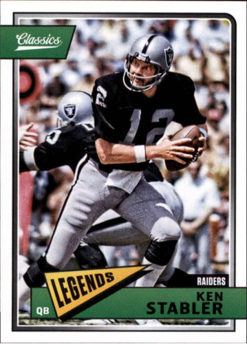 2018 Panini Classics 171 Ken Stabler Raiders Legend Tarjeta 