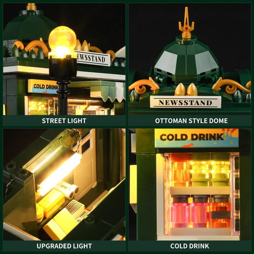 Ladrillos Iluminados De Construcción Con Luz Led Quiosco D