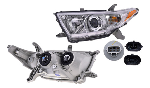 Faro Toyota Highlander 2011 - 2013 Con Foco Izquierdo