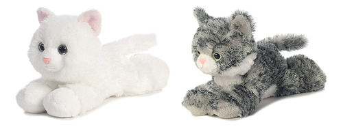 Paquete De 2 Aurora 75 Floppy Beanbag Cat Stuffed Animals Li