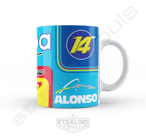 Taza De Porcelana Fierrera - Fernando Alonso #02 | Formula 1