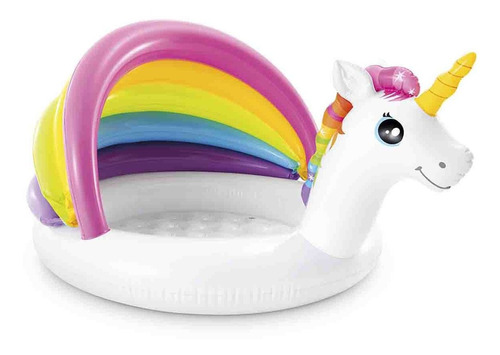 Alberca inflable unicornio Intex Wet Set Collection 57113 Unicornio 45L multicolor caja