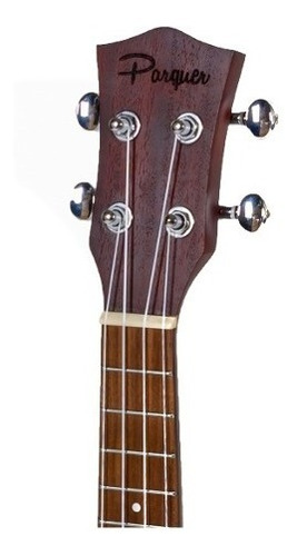 Ukelele Soprano Parquer De Madera Marron Con Funda Cuota