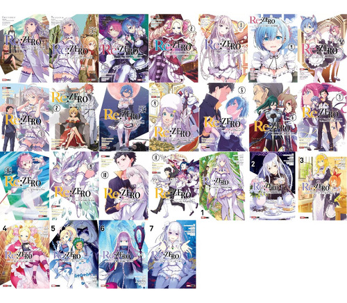 Re:zero Pack Capitulo 1 2 3 4 Manga Panini Todos Completo