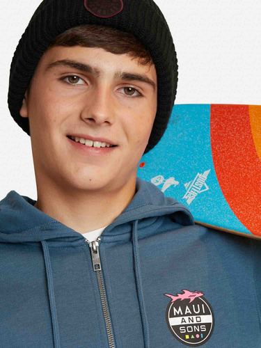 Maui And Sons Poleron Juvenil Fullzipper Pull Over Shark