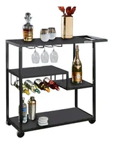 Comprar Carrito De Servicio Bar Dark- Mesa De Servicio - Dimasmueble