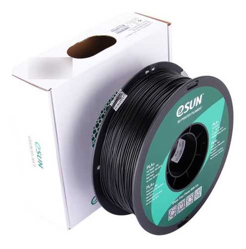 Filamento 3D PLA+ Esun de 1.75mm y 1kg black