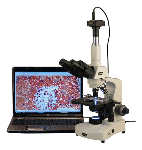 Amscope T340b-led-m 40x-2000x Siedentopf Trinocular Compuest