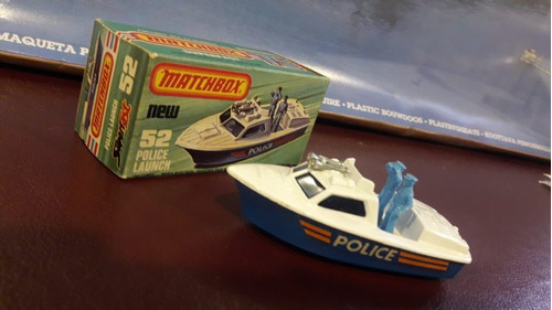 Matchbox Suferfast Police Launch N°52