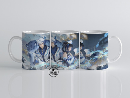 Caneca League Of Legends Porcelain Ezreal E Lux Lol Presente
