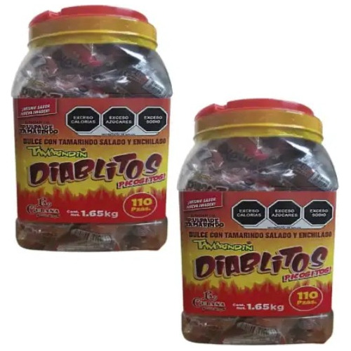 Dulce De Tamarindo Diablitos La Cubana - 2 Vitroleros