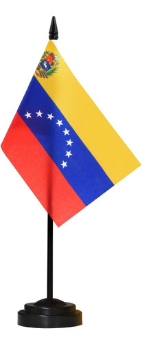 Bandera De Escritorio Anley 30 Cm De Altura - Venezuela