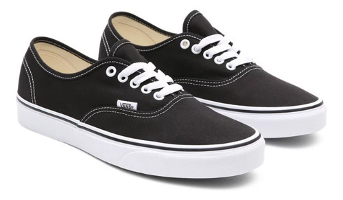 Tenis Vans Authentic Color Negro - Unisex 6.5 Mx