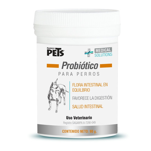 Probiotico Prebiotico Polvo Para Perros 90g Fancy Pets