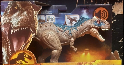 Jurassic World Dominion Rajasaurus Ruge Y Articulado Mattel