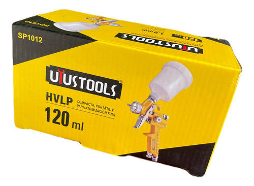 Pistola Gravedad Mini Hvlp Pico 1.0mm Retoques Copa 120ml U4