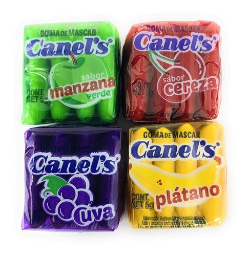 Chicle Canel´s Celofan Sabores Frutales 60 Piezas