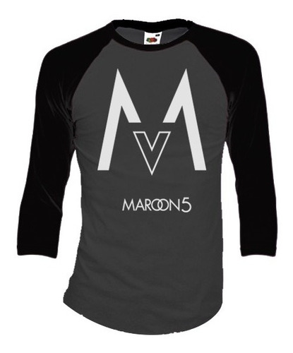 Maroon 5 Playeras Manga 3/4 Para Hombre Y Mujer