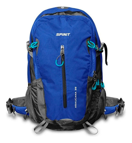 Mochila Spinit Araucana 35 Litros Camping Trekking Color Azul Gris