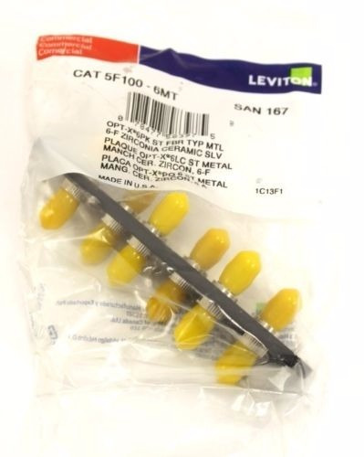 Leviton Sf100-6mt Opt-x 6 Pk Zirconia Cerámica Slv Patch Pan