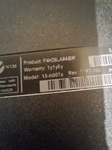 Notebook Hp  15.6   4gb Ram    365 Disco   Usada, Excelente