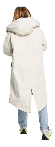 Parka Color Crema Con Diseño En Cascada De Asos Design