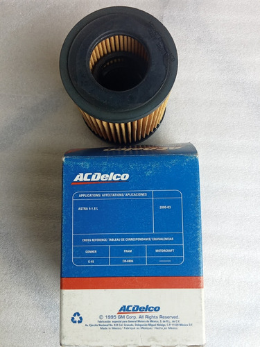 Filtro Aire Cartucho Astra Venture Ac Delco Pf2227em (Usado)