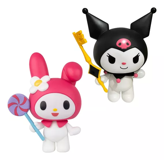 Set 2 Figuras Kuromi My Melody Sanrio Anime 25cm Muñecas