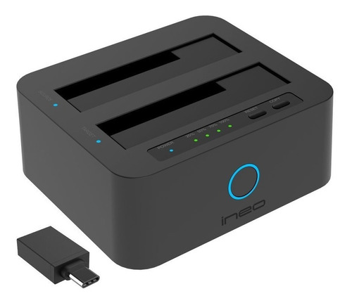 Docking Station Usb-c De 2 Discos Sata Ssd Hdd 2.5''/3.5''