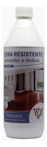 Cera Para Laminados E Vinílicos Resistente Brilhante W&w 1l