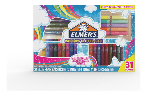 Elmer's Rainbow Glitter Glue 31 Piezas 2023371 (325.5ml)