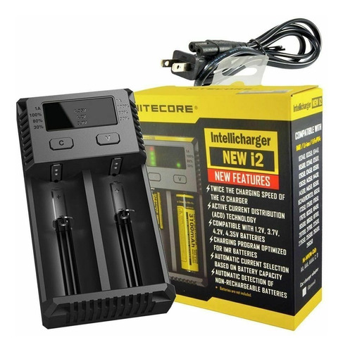 Nitecore New I2 Charger Cargador Baterías 18650