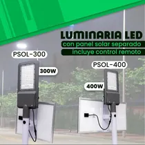 Comprar Luminaria Led Con Panel Solar Separado 300w - 400w Peguer