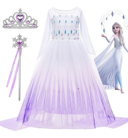 Vestido De Elsa Frozen | MercadoLibre 📦