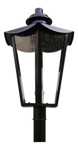 Lampara Farol Jardin Poste + Adaptador Para Columna O Pilar