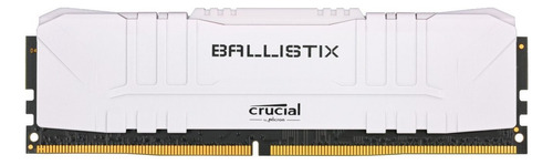 Memoria RAM Ballistix gamer color blanco 8GB 1 Crucial BL8G32C16U4