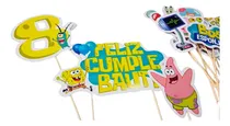 Comprar Adorno Deco Torta Bob Esponja Personalizado Cake Topper
