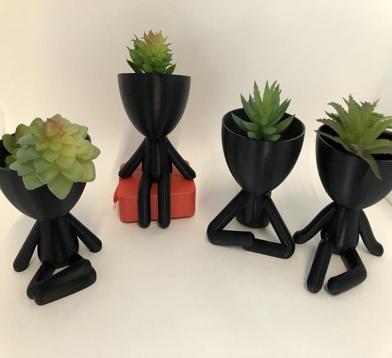 Robert Plant Kit 4 Mini Vasinhos 6cm Cactos Suculentas Decor | Parcelamento  sem juros