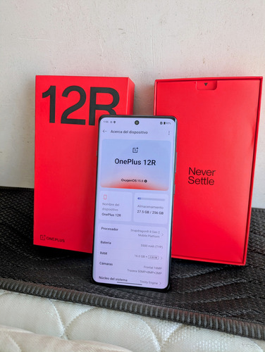 Oneplus 12r Dual Sim 256 Gb Silver 16+12 Gb Ram Misma Potencia Que S23 Ultra Gris Oscuro (Usado)