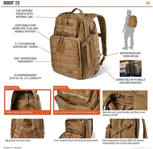 Mochila tactica sales 5.11